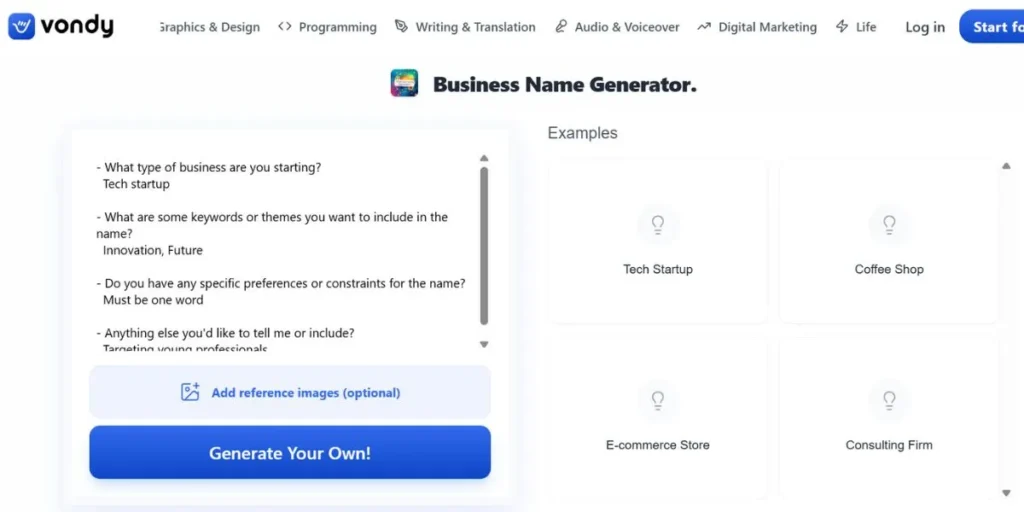 Etsy Shop Name Generator