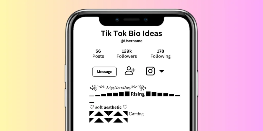 TikTok Bios ideas