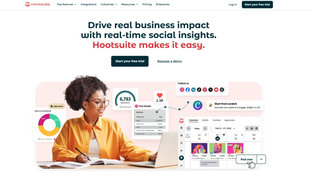 Hootsuite Free Plan-Free Social Listening Tools