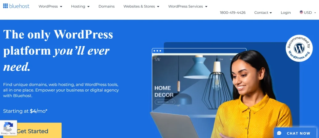 Best Domain Name Registrars in India: Bluehost