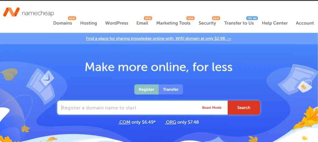 Best Domain Name Registrars in India: Namecheap
