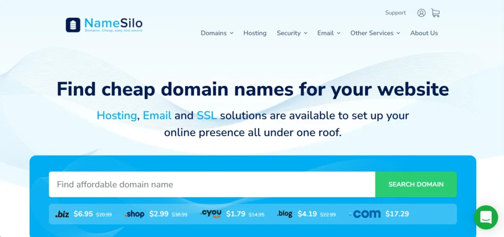 Best Domain Name Registrars in India: NameSilo