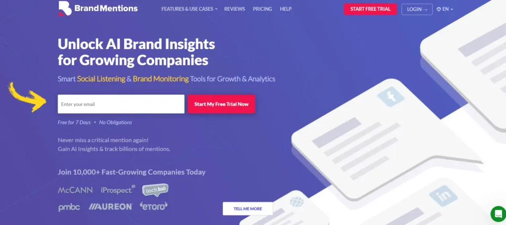 Social Listing Tool = BrandMentions