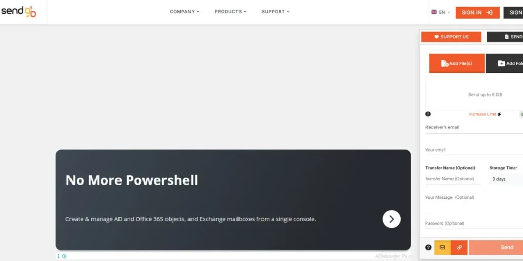 TransferNow Alternative