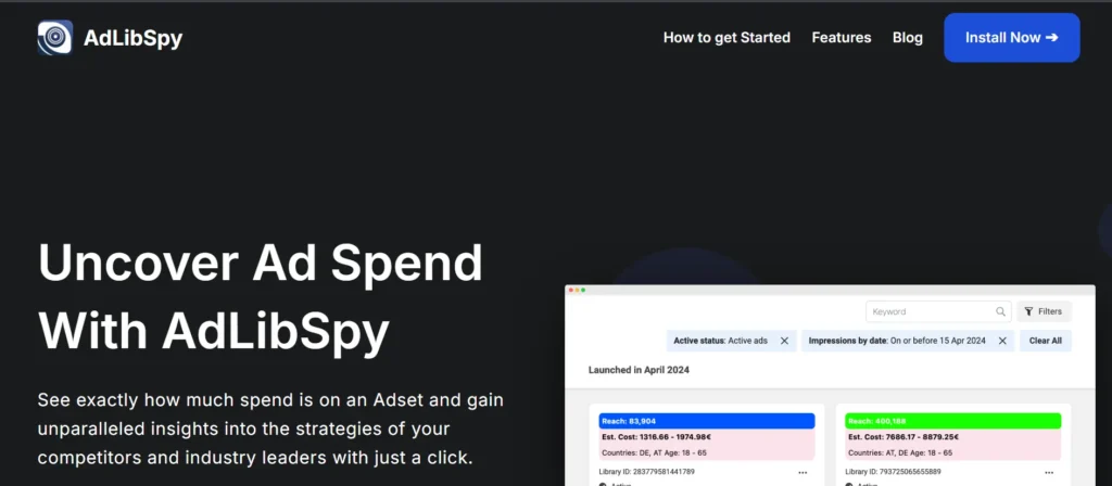 AdLibSpy - Facebook Ads Spy Tool