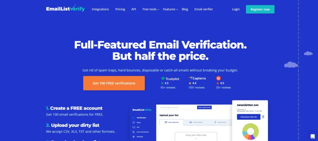 List Cleaning Tool - EmailListVerify
