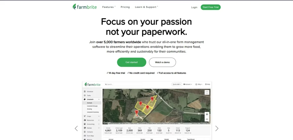 Farmbrite-Crop Management Software