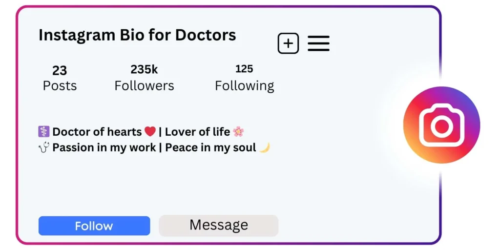 Instagram Bio for Doctors
