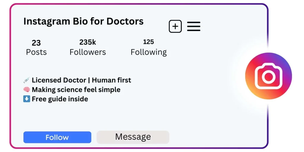 Instagram Bio for Doctors