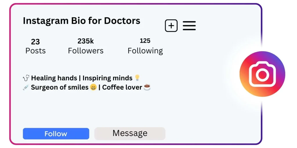 Instagram Bio for Doctors