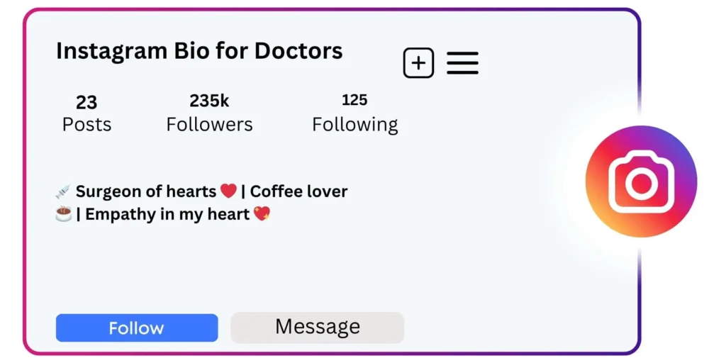 Instagram Bio for Doctors