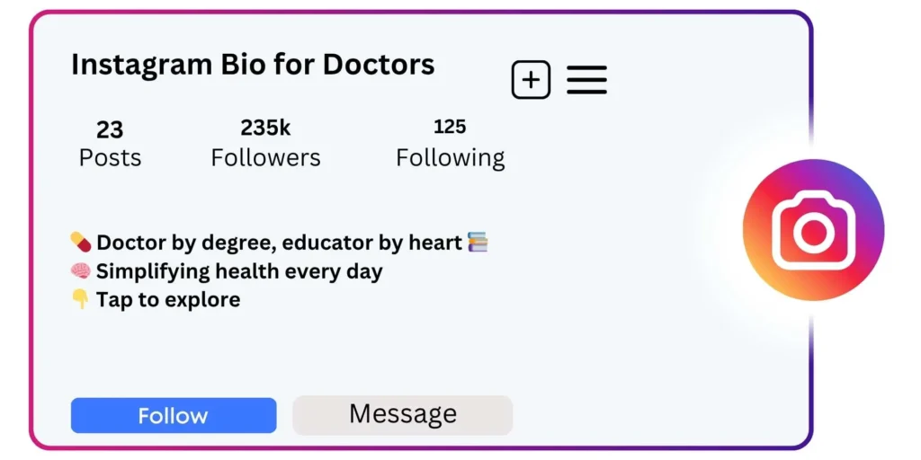 Instagram Bio for Doctors