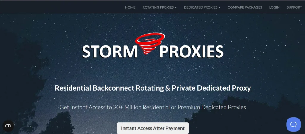 Storm Proxies - Proxies for Facebook