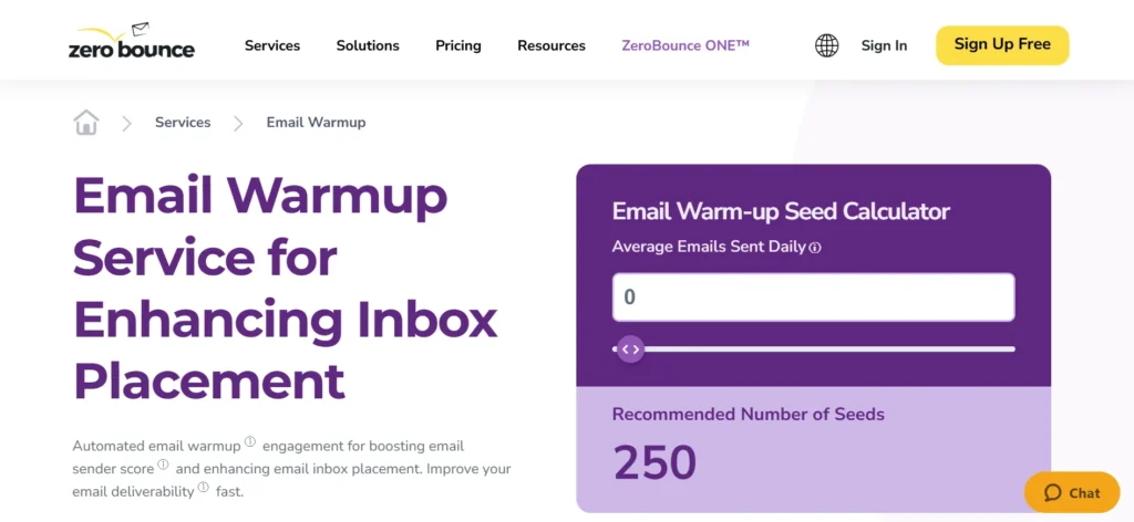 Zero Bounce Email Warmup Tool