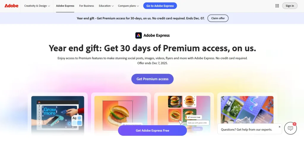 Adobe Express - AI-Powered Photo Editing Tool for Professional Photographers