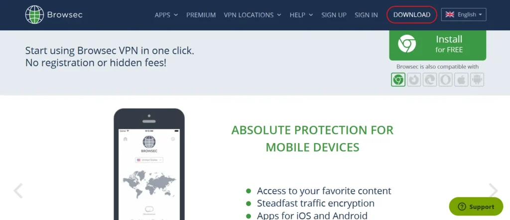 Browsec - VPN for Chromebook