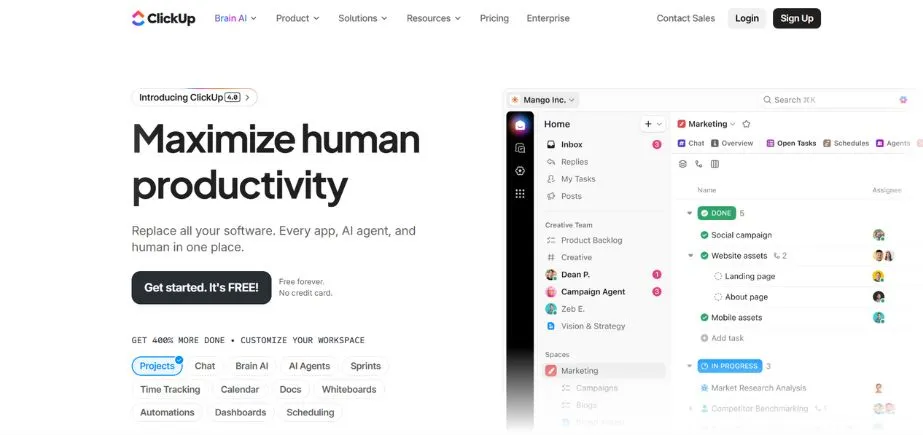 ClickUp - Productivity Tools for Digital Product Builders