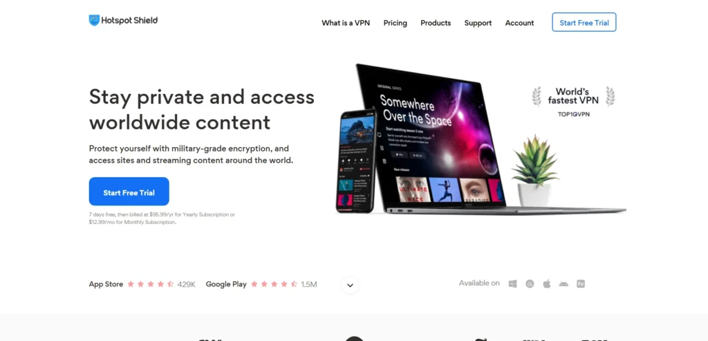 NordVPN Alternative: Hotspot Shield