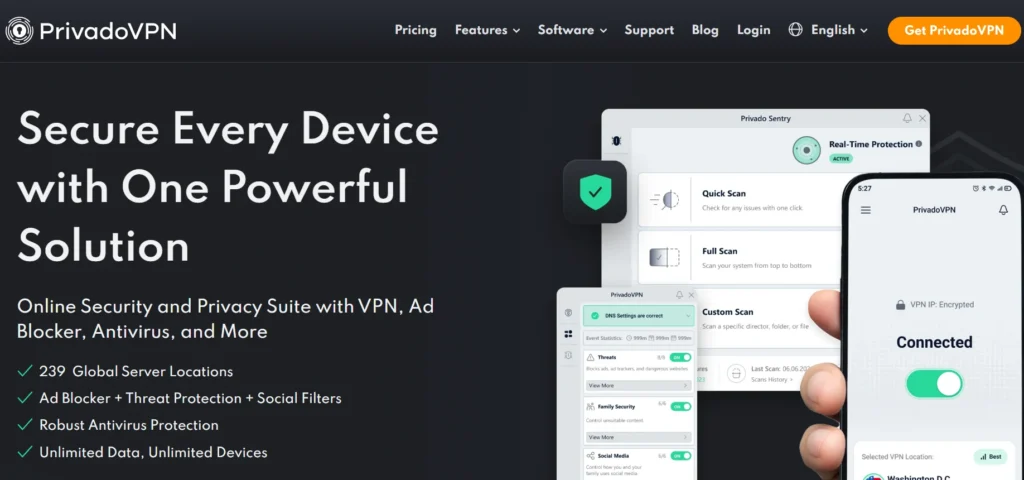 NordVPN Alternative: PrivadoVPN