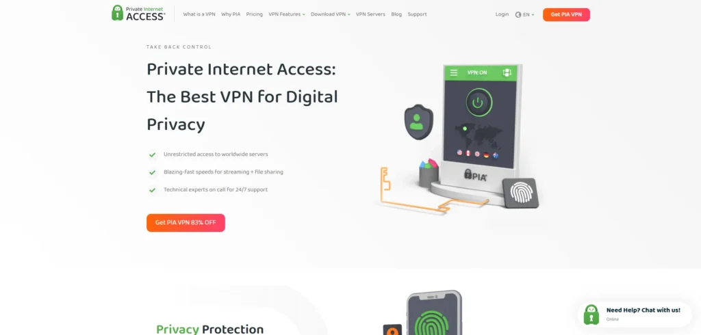 Private Internet Access-VPN for Chrome