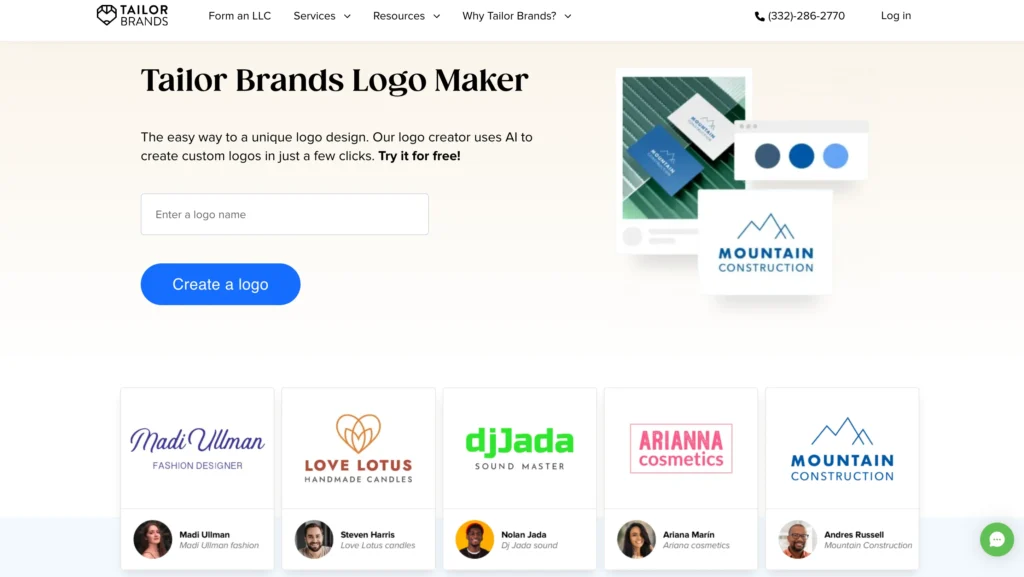 Branding Tool - TailorBrands