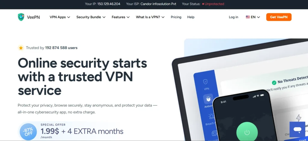 VeePN - VPN for Chromebook