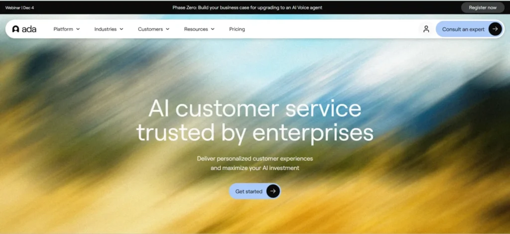 Chatbot for Shopify - Ada