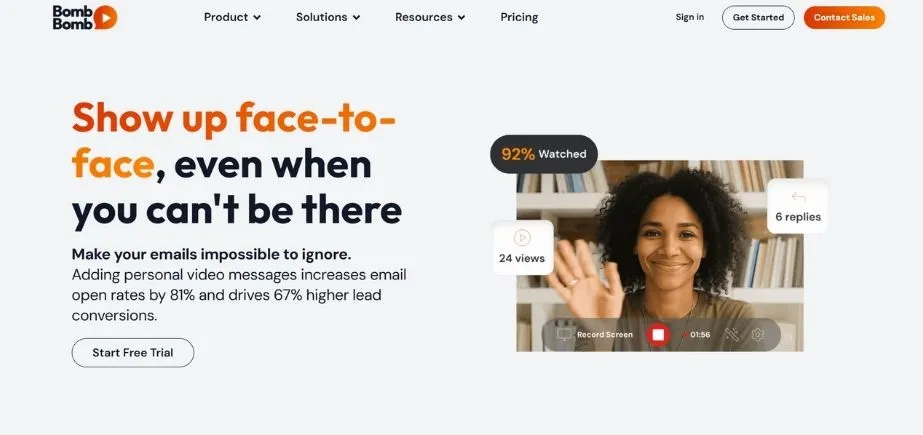 BombBomb - Best Screen Recording Software