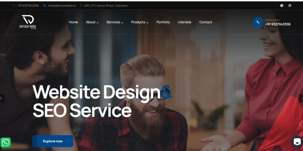 DotCom Webs Private Limited - Website Development Companies in Vadodara