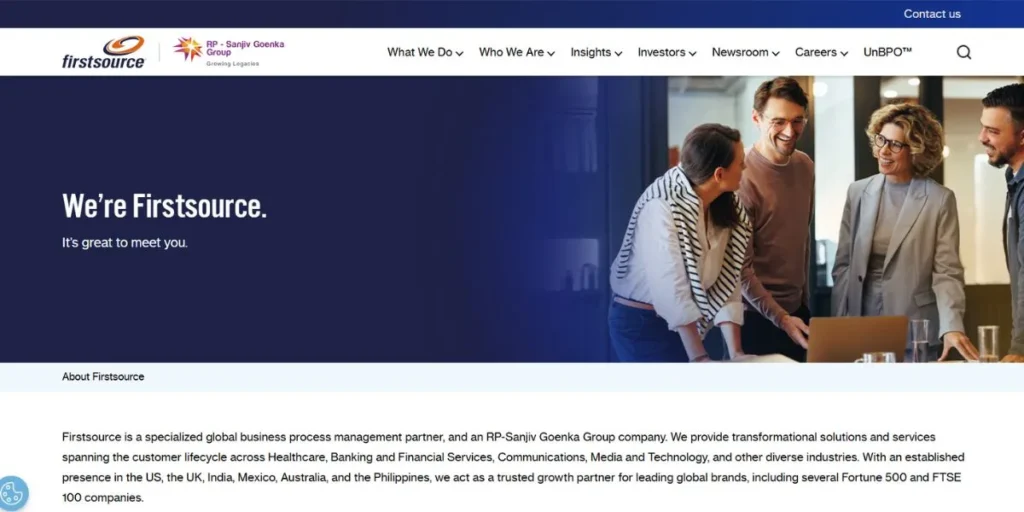 Firstsource - Medical Coding Companies in Chennai