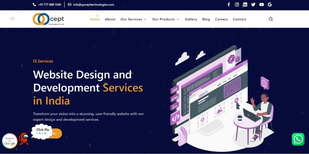 Qocept Technologies - Website Development Companies in Vadodara