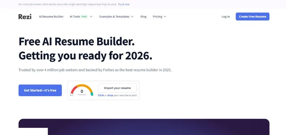 Rezi - AI Tools for Job Search