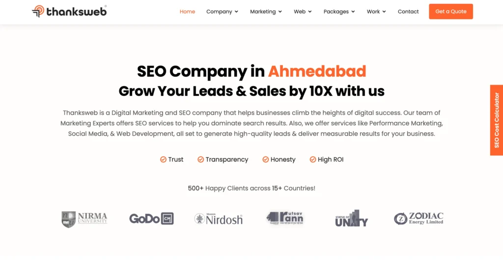 social media company in Ahmedabad - Thanks Web
