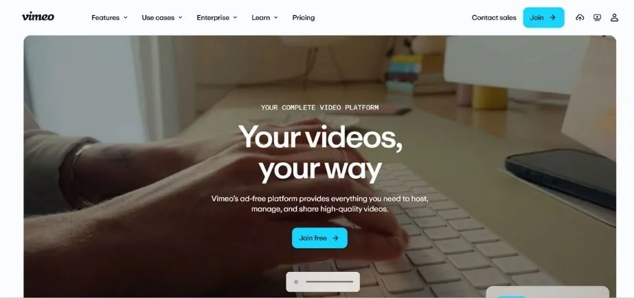 Vimeo - Best Screen Recording Software