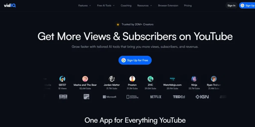 14 Best YouTube SEO Tools (Free & Paid) 2026 2 YouTube SEO Tools vidIQ